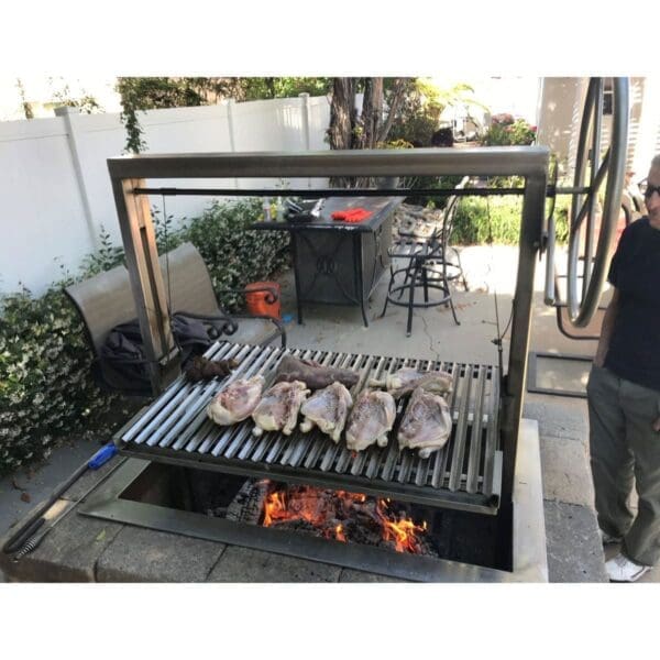 Santa Maria grill frame insert for all brick masonry island