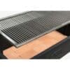 Stainless rod grate for grilling over wood or charcoal