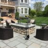 Built in Gaucho grill for stone outdoor base