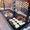 Stainless Steel Griddle being used on a Santa Maria Drop in Frame insert