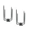 Spit forks secure meat in place when installed on a rotisserie spit rod.