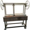 Argentine grill with cart for cooking asado Gaucho style