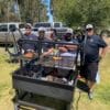 JD Fabrications cooking on a 48" dual grill at the Santa Maria BBQ Festival