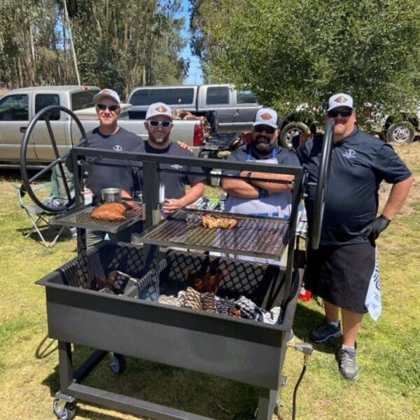 JD Fabrications cooking on a 48" dual grill at the Santa Maria BBQ Festival