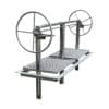 Dual grate stainless parrilla style grill frame insert