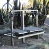 Gaucho built in grill frame for outdoor kitchen island