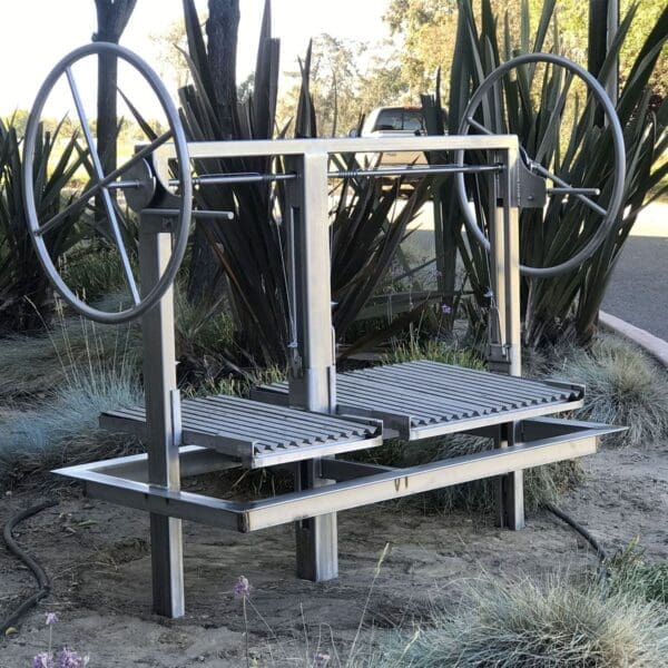Gaucho built in grill frame for outdoor kitchen island