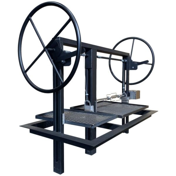Santa Maria Drop In Frame with dual grates and solid black iron construction