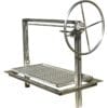 Stainless steel grill frame for cooking Santa Maria style at home