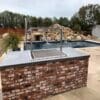 Grill insert for brick island