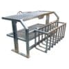 Indoor / outdoor grill insert for cooking Argentine meals over embers