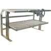 Large single crank grill frame for firetable