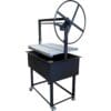 Freestanding grill with Argentine V grate
