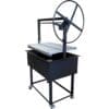 Charcoal bbq grill with adjustable grate.