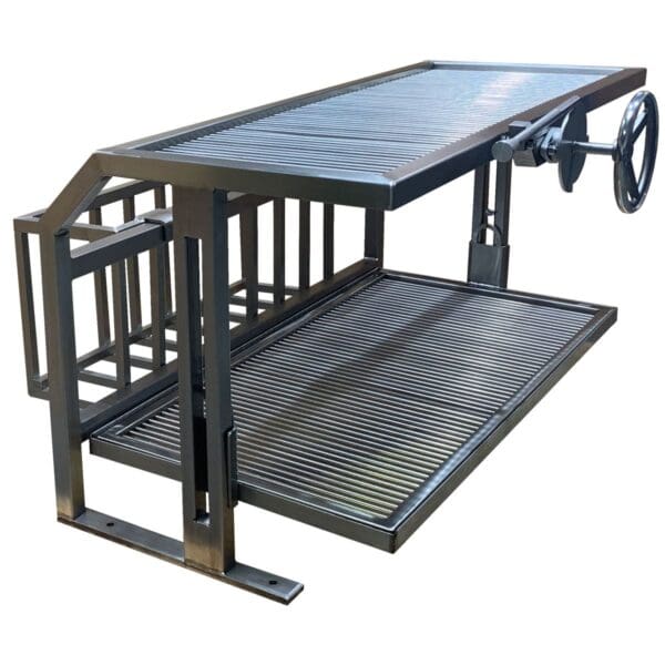 Stainless fireplace grill cooking insert