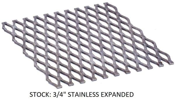 JD Fabrications Stainless expanded BBQ Grate