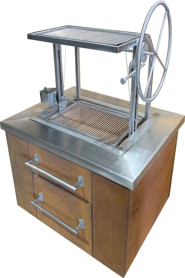 bbq island with stainless grill