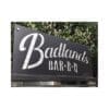 Custom signs can be added to a bbq grill to advertise.