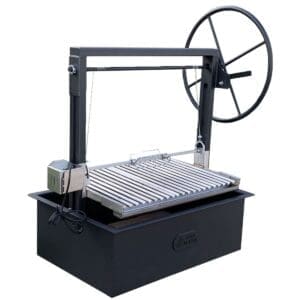 Barbecue grill for cooking with charcoal.