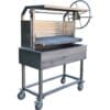 All stainless steel Argentine style grill with height adjustable grate