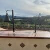 Traditional Santa Maria style bbq grill for an outdoor kitchen.