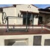 Custom Argentine Gaucho grill for a Spanish style outdoor kitchen