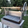 Stainless Santa Maria grill with wind breaker