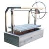 Stainless Argentine Grill Insert with firebox for hollow wall outdoor kitchen island