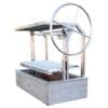 Retrofit stainless charcoal grill for an outdoor kitchen opening