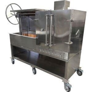Stainless Argentine Grill Smoker Combo Unit