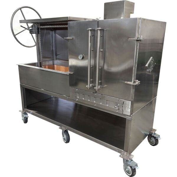 Stainless Argentine Grill Smoker Combo Unit