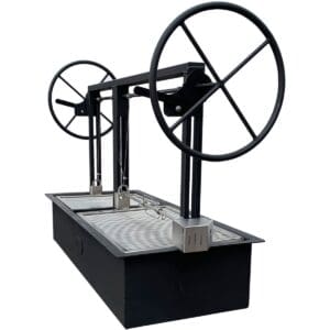 Santa Maria Style Drop In Firebox - Dual Crank Steel
